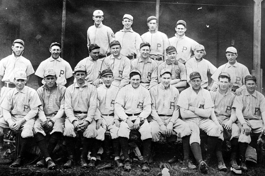 Honus Wagner & Team in Town