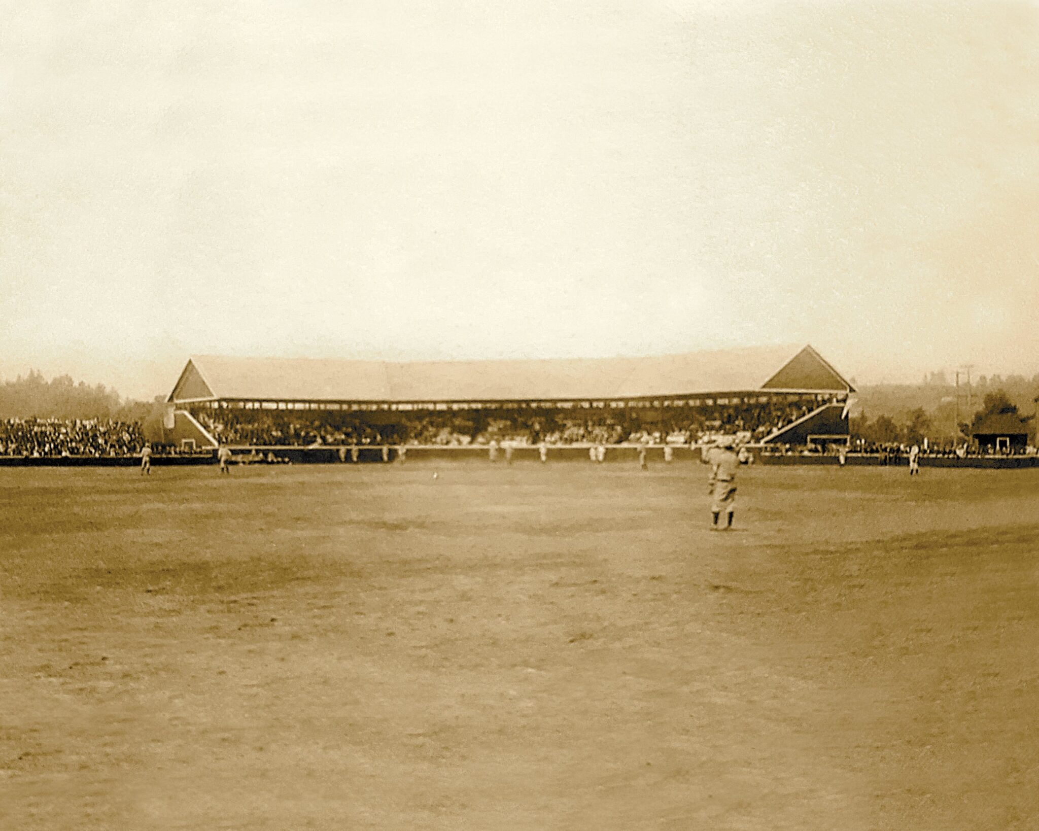 Grandstand with people